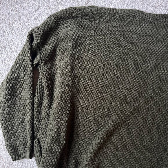AAMILIFE *Cozy* Olive Green Cardigan | Chunky Knit | Open Front | Size XS | GUC - Picture 11 of 12